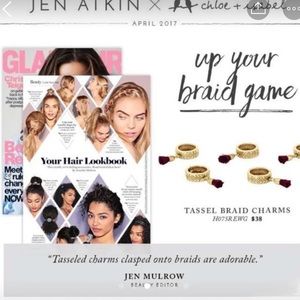 Jen Atkin Tassel Hair Braid Clip Charms